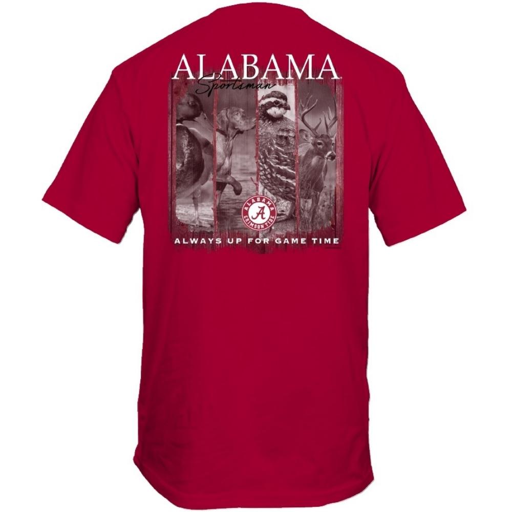 Alabama Crimson Tide T-Shirt - Sportsman Hunting Deer Duck Quail