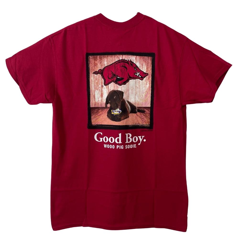Arkansas Razorbacks T-Shirt - Good Boy Mans Best Friend Dog