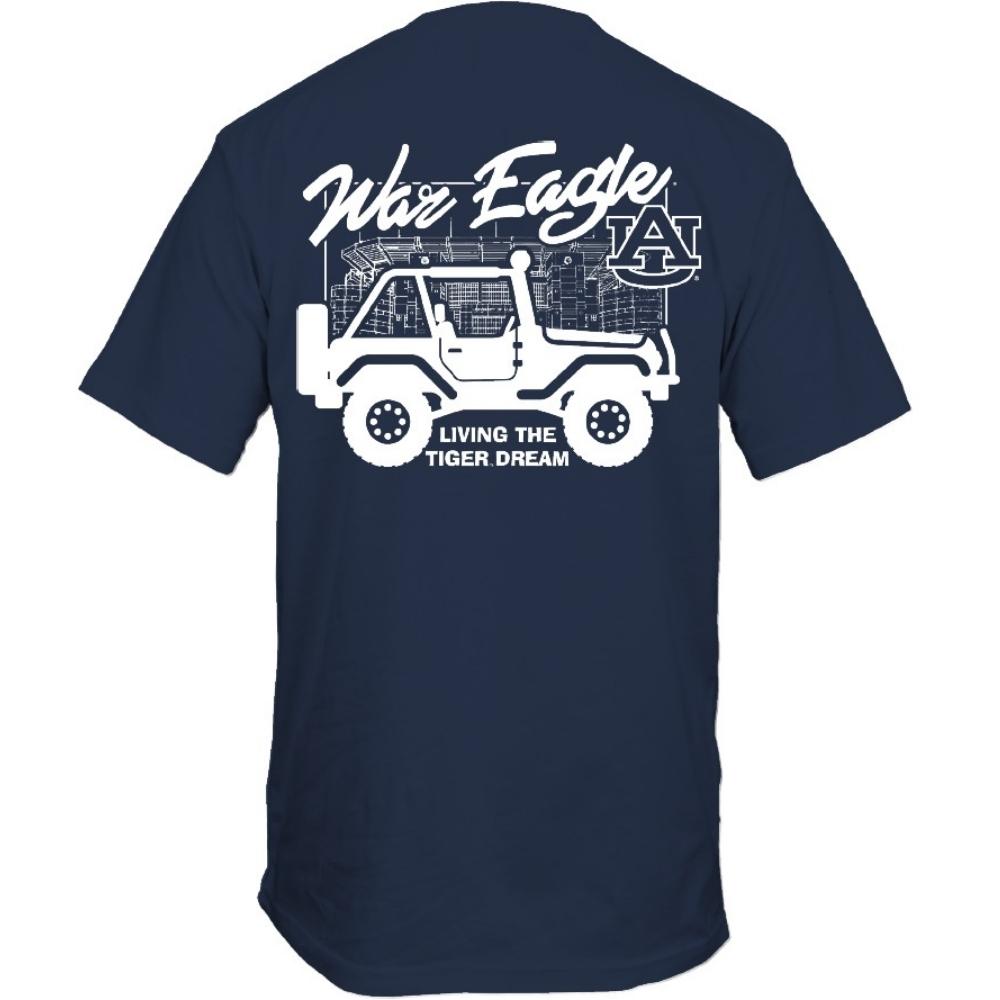 Auburn Tigers T-Shirt - Living The Tiger Dream - Jeep War Eagle